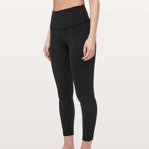 NWT Lululemon Wunder Under Luon High Rise Tights, 25'' Length, Black, Size 14